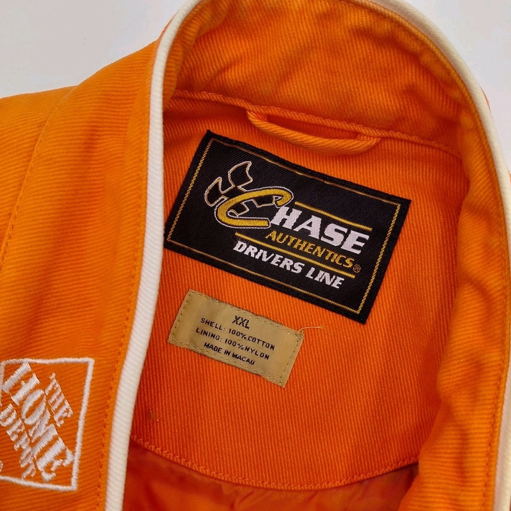 Chase Authentics Tony Stewart Home Depot Jacket Mens XXL 2XL Racing Advertising - Picture 4 of 6